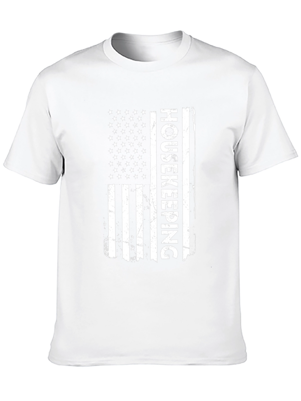 Housekeeping American Flag Graphic T-Shirt