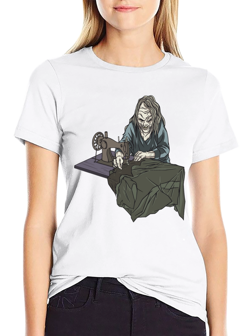Creepy Seamstress Graphic T-Shirt