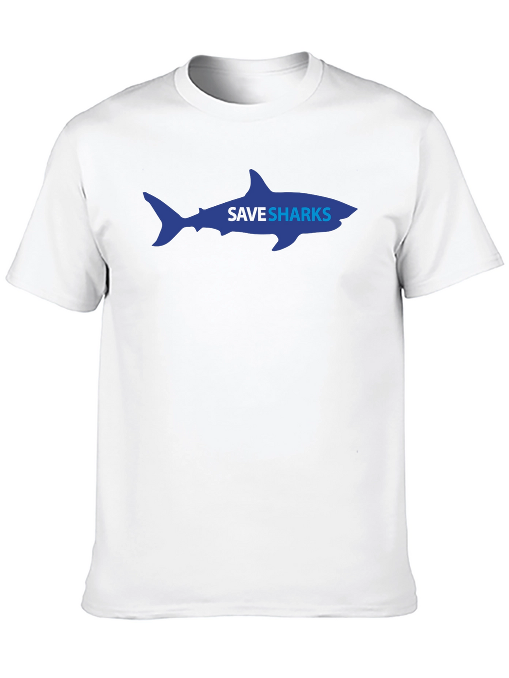 Save Sharks Graphic Tee - Eco-Friendly Awareness Shirt