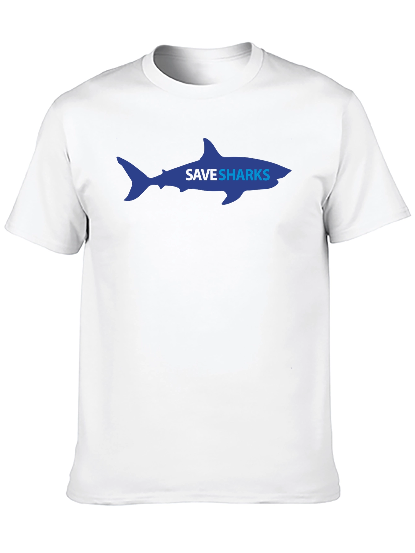Save Sharks Graphic Tee - Eco-Friendly Awareness Shirt