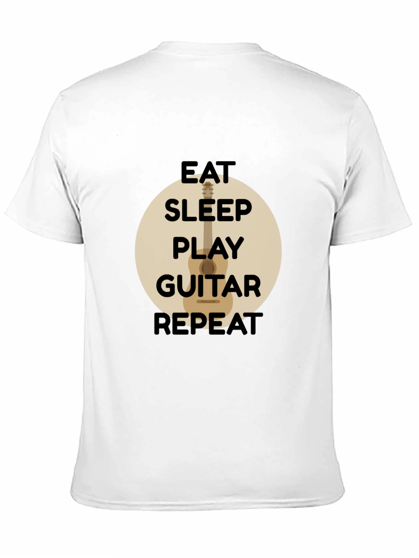 Eat Sleep Play Guitar Repeat Black T-Shirt
