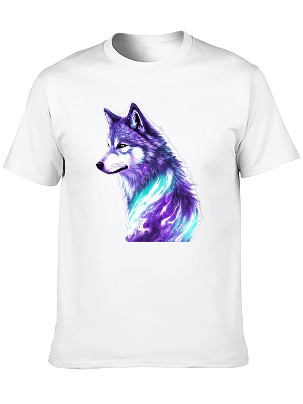 Mystic Wolf Graphic T-Shirt - Black