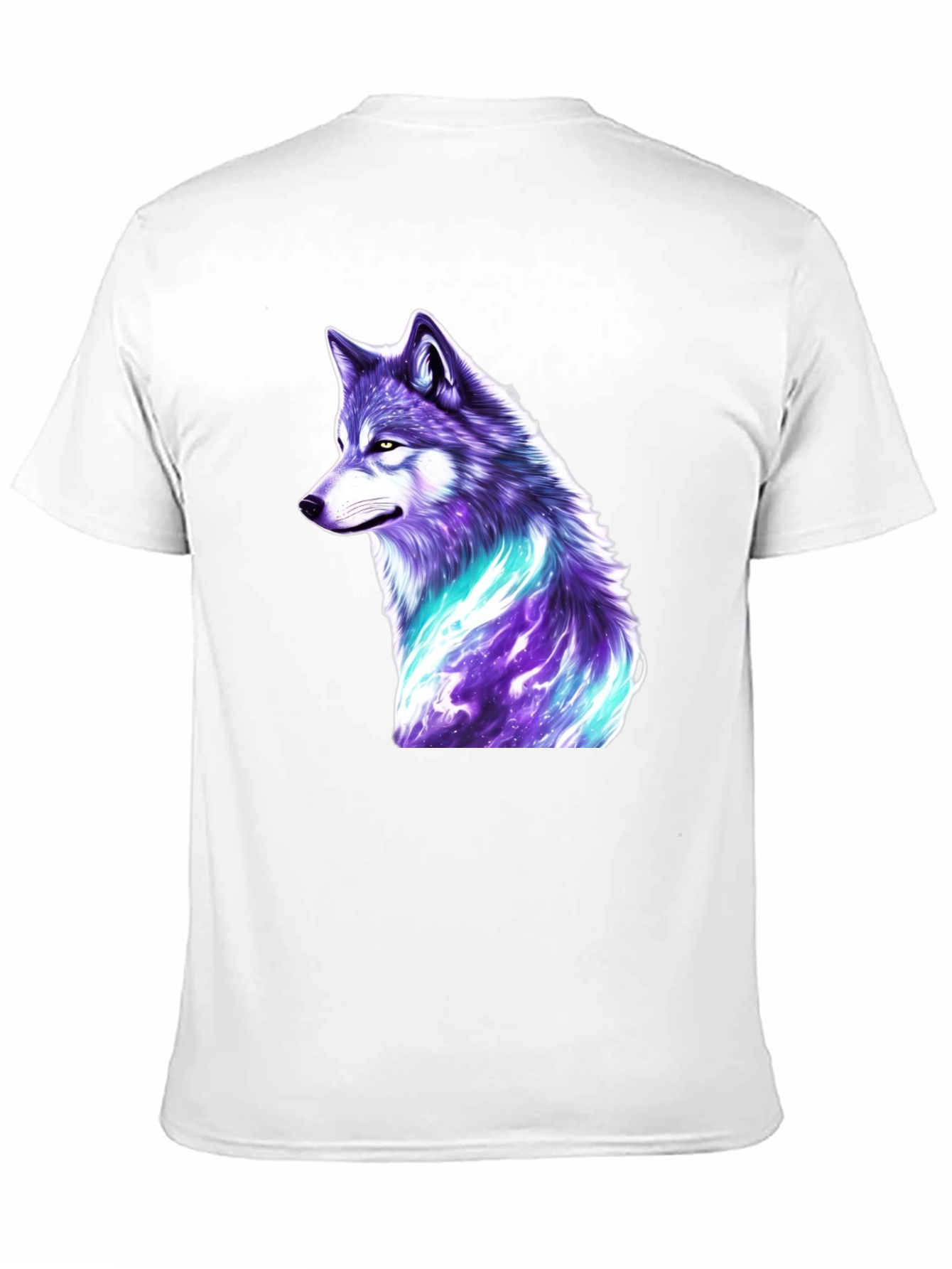 Mystic Wolf Graphic T-Shirt - Black