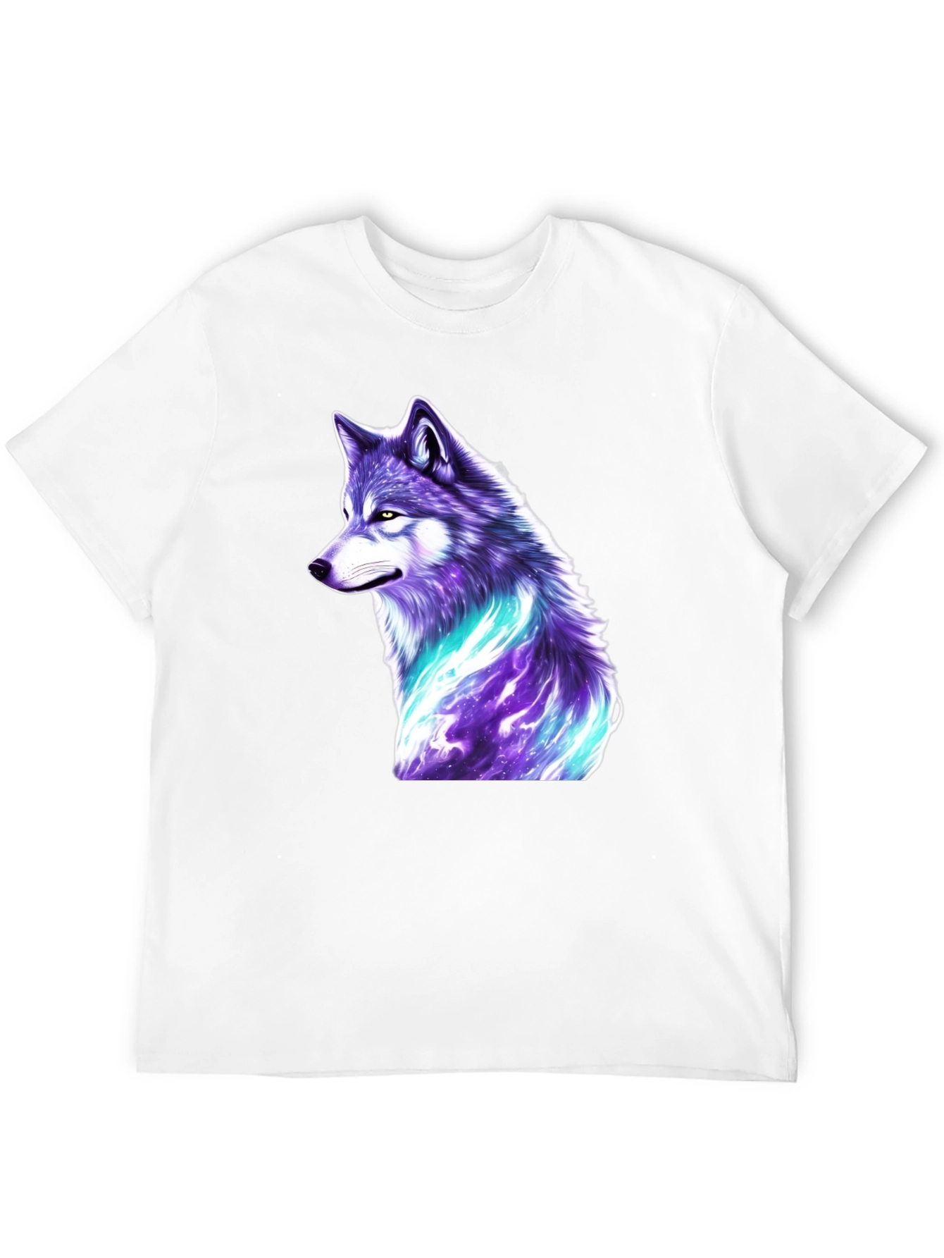 Mystic Wolf Graphic T-Shirt - Black