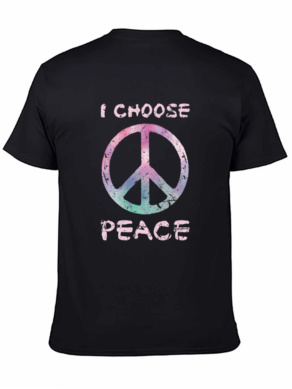 I Choose Peace Graphic Tee - Stylish Black T-Shirt