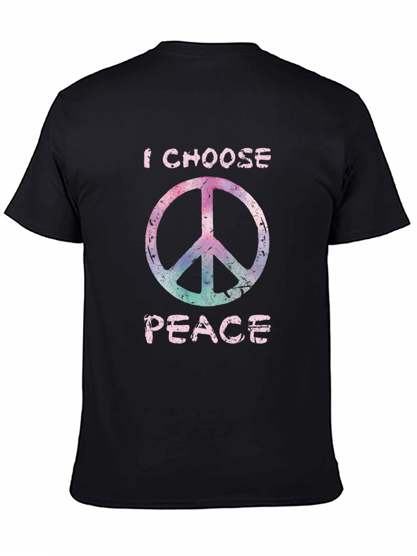I Choose Peace Graphic Tee - Stylish Black T-Shirt