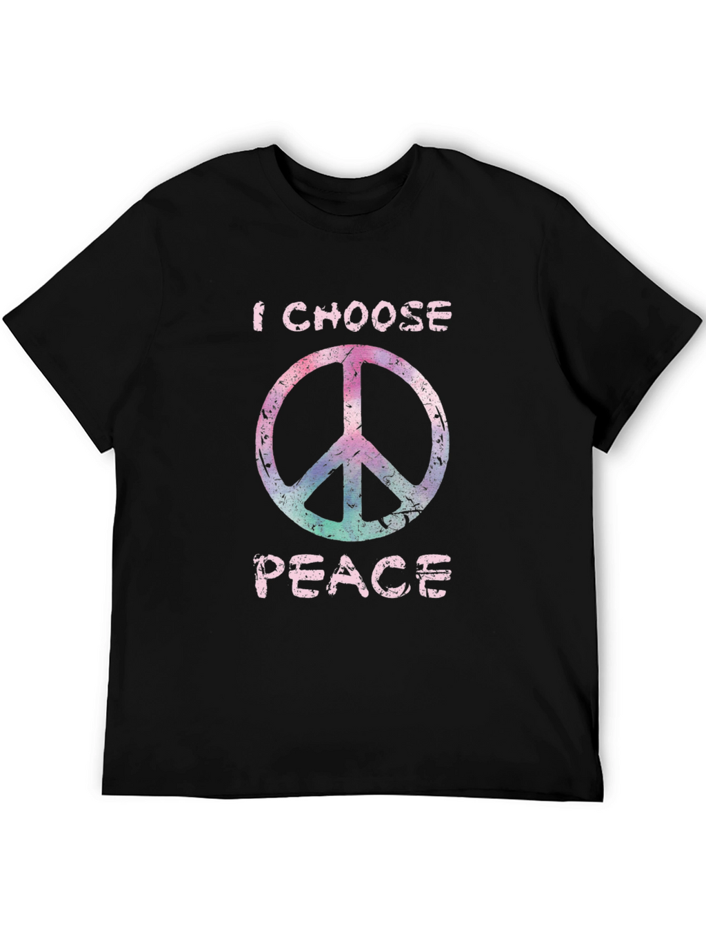 I Choose Peace Graphic Tee - Stylish Black T-Shirt