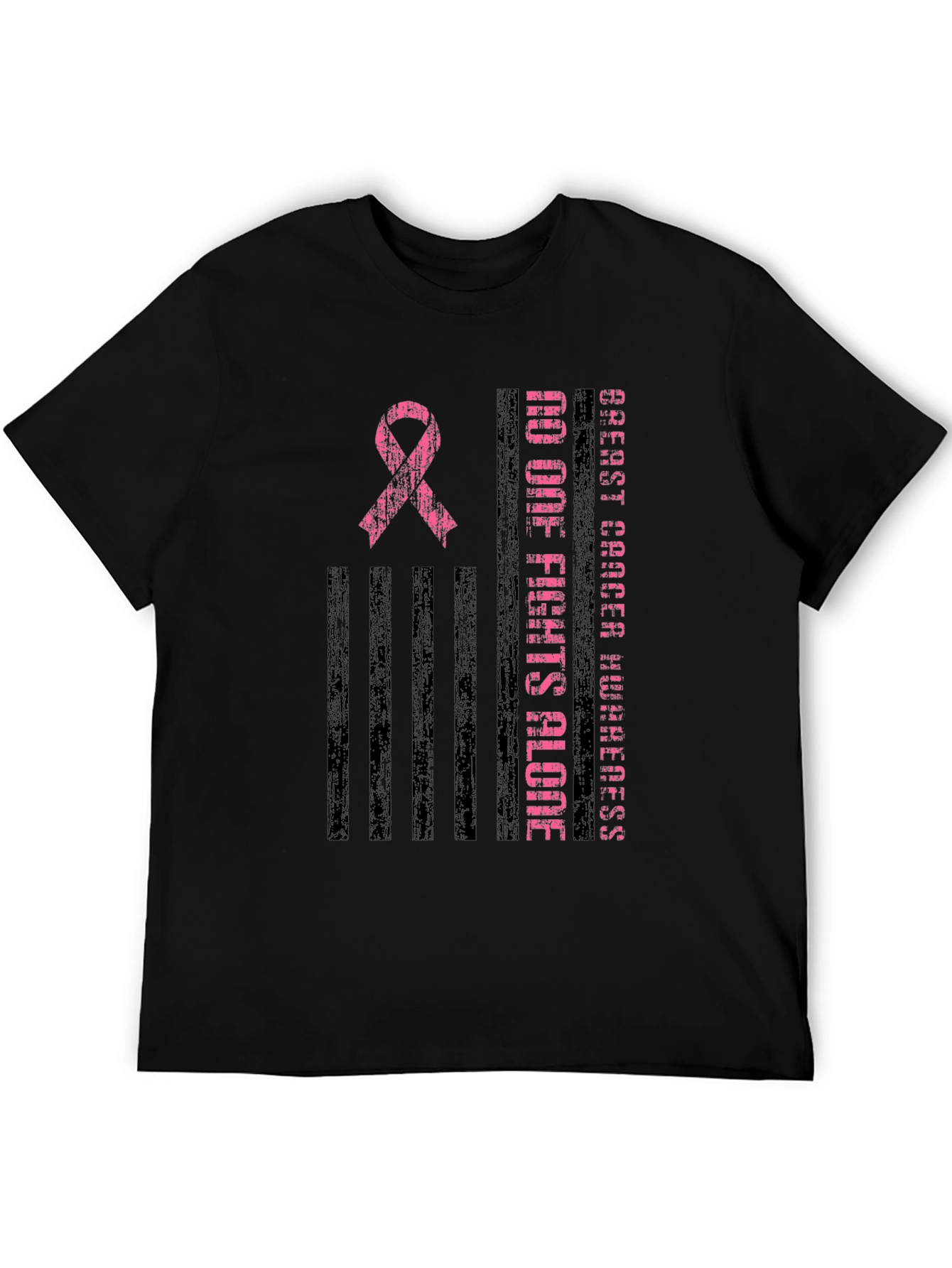 Breast Cancer Awareness Ribbon Graphic Tee