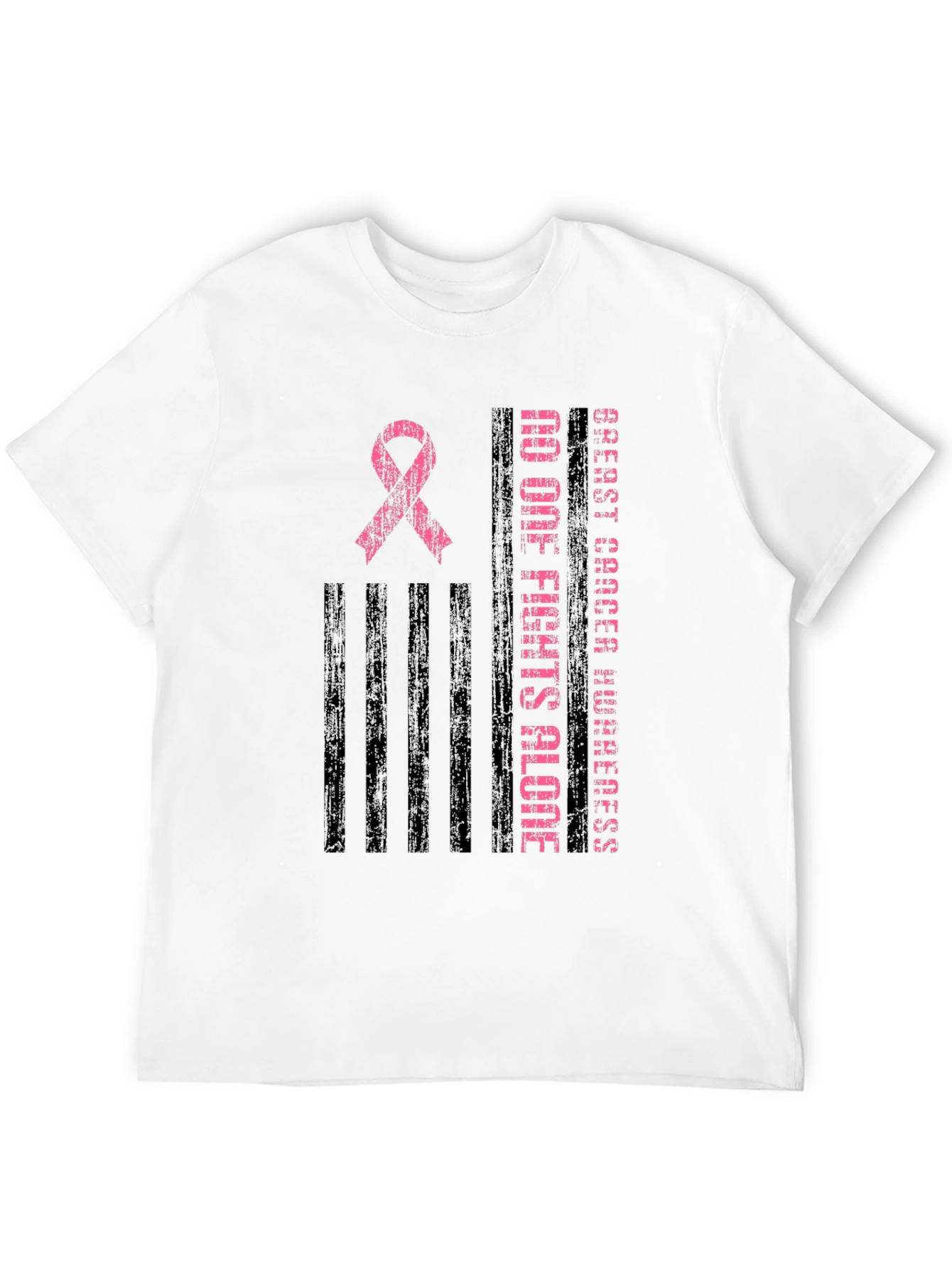 Breast Cancer Awareness Ribbon Graphic Tee