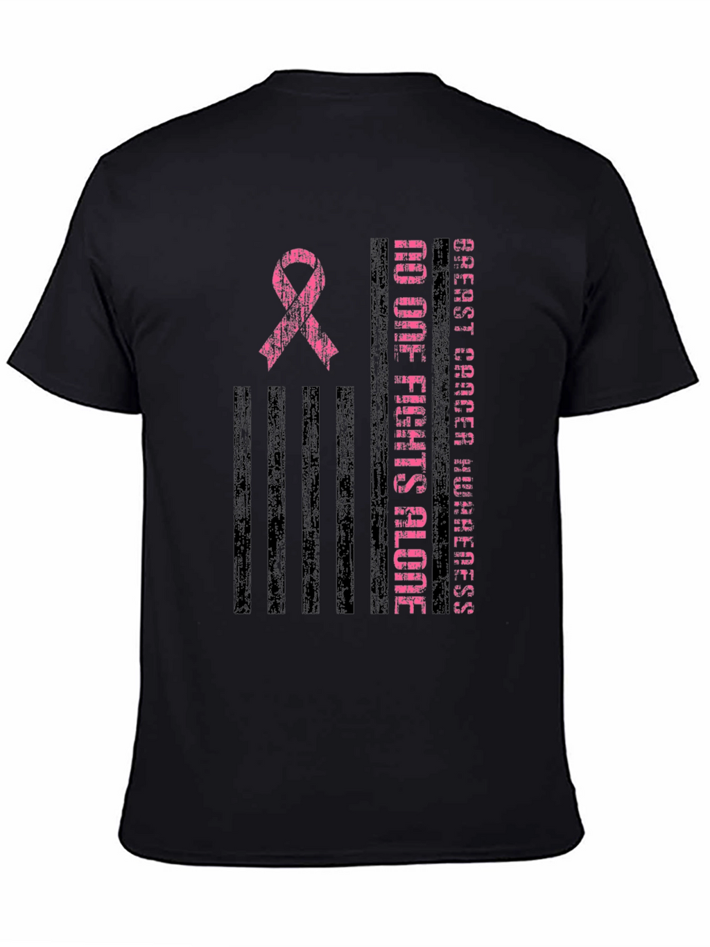 Breast Cancer Awareness Ribbon Graphic Tee