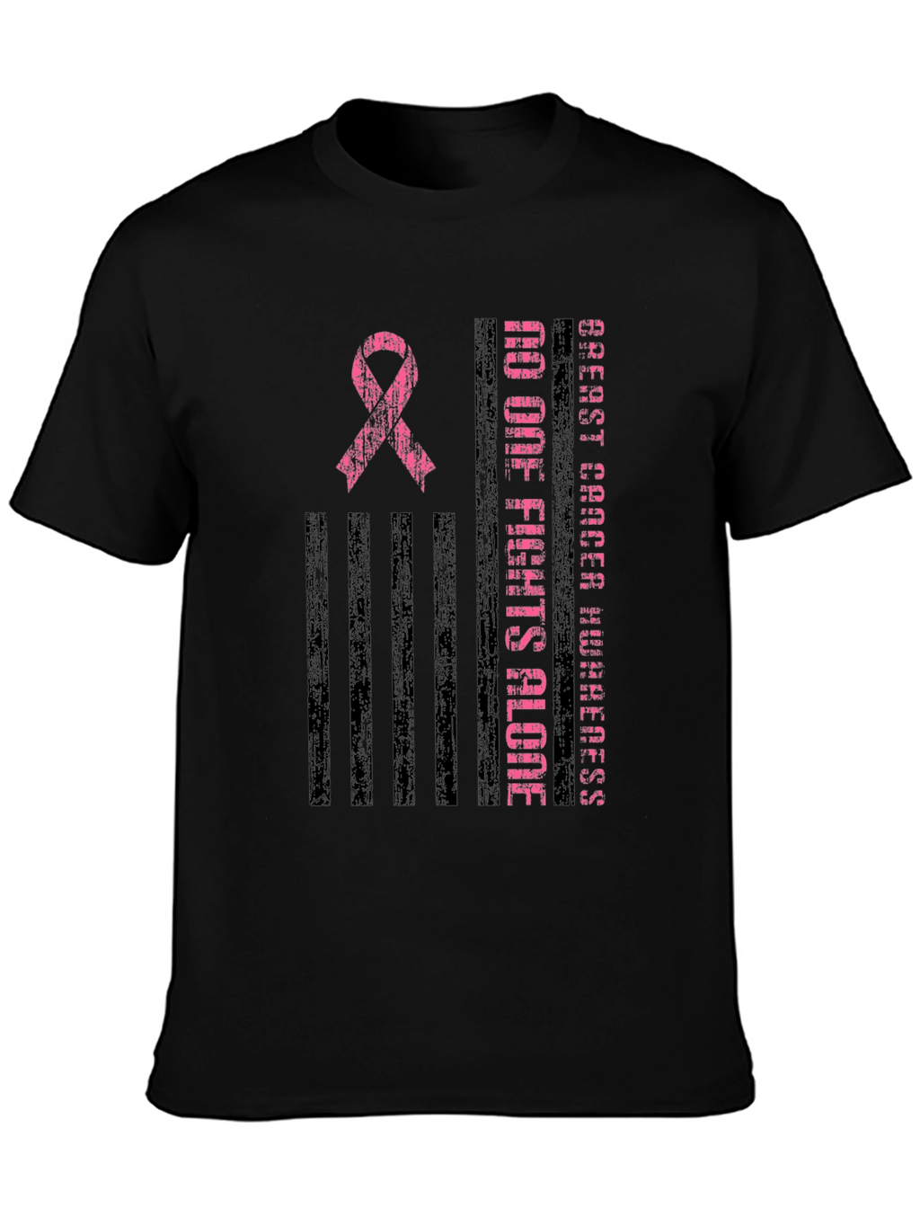 Breast Cancer Awareness Ribbon Graphic Tee