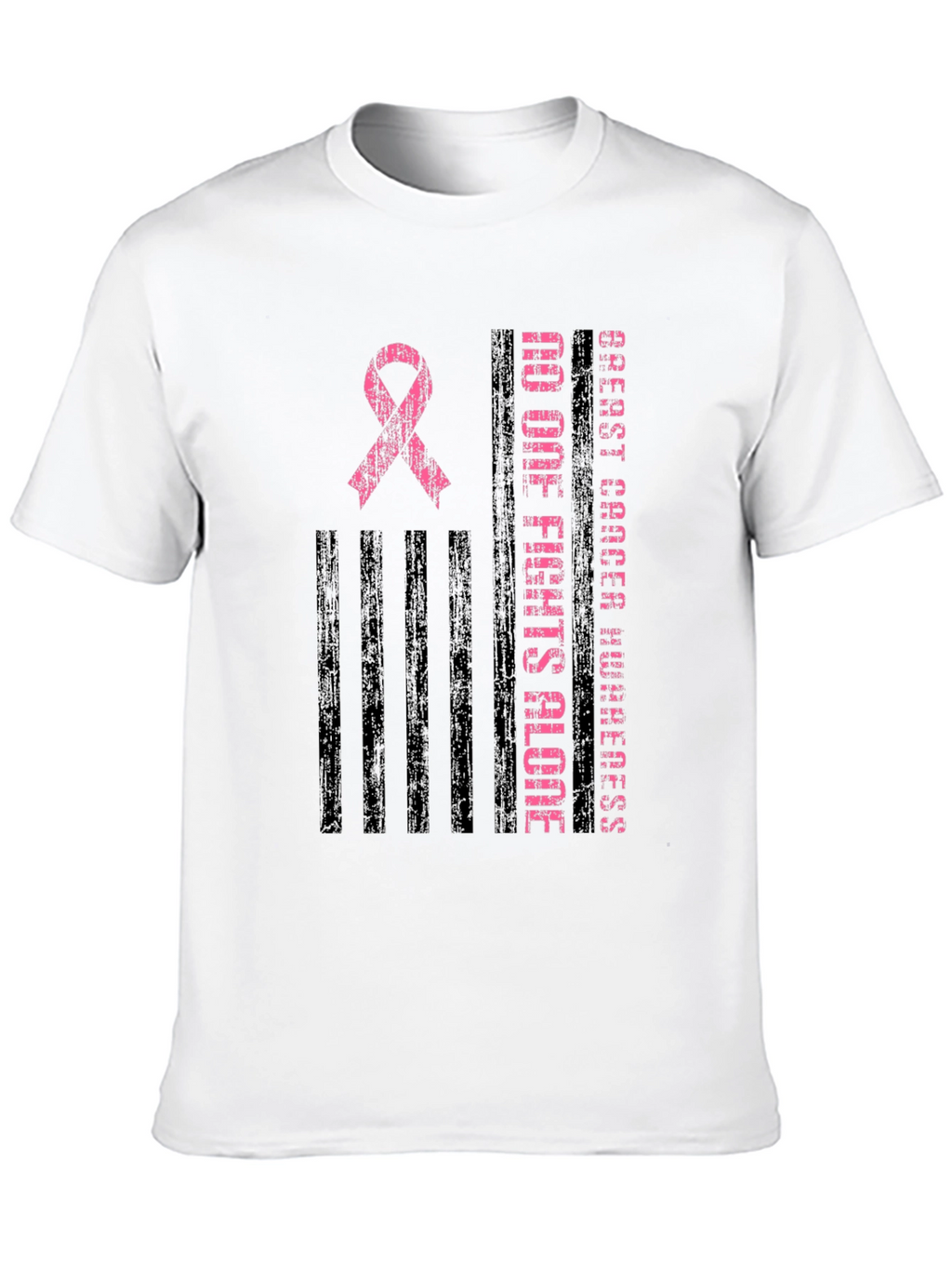Breast Cancer Awareness Ribbon Graphic Tee
