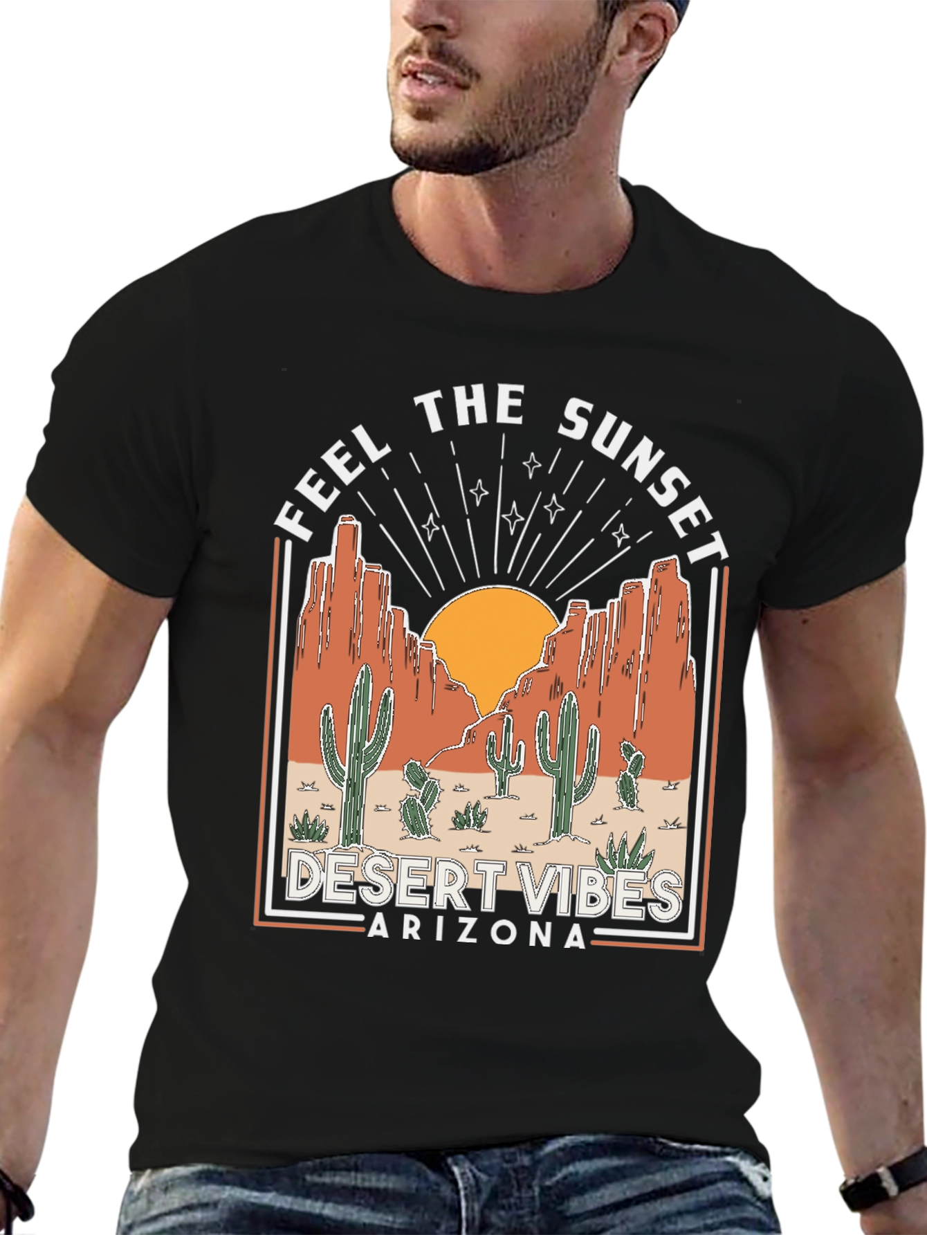 Desert Vibes Arizona Graphic T-Shirt