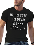 Hi Im Tate T-Shirt Funny Graphic Tee