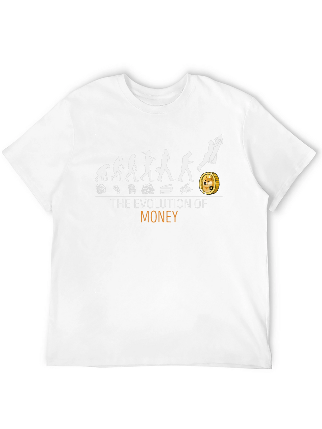 Evolution of Money T-Shirt - Crypto Dogecoin