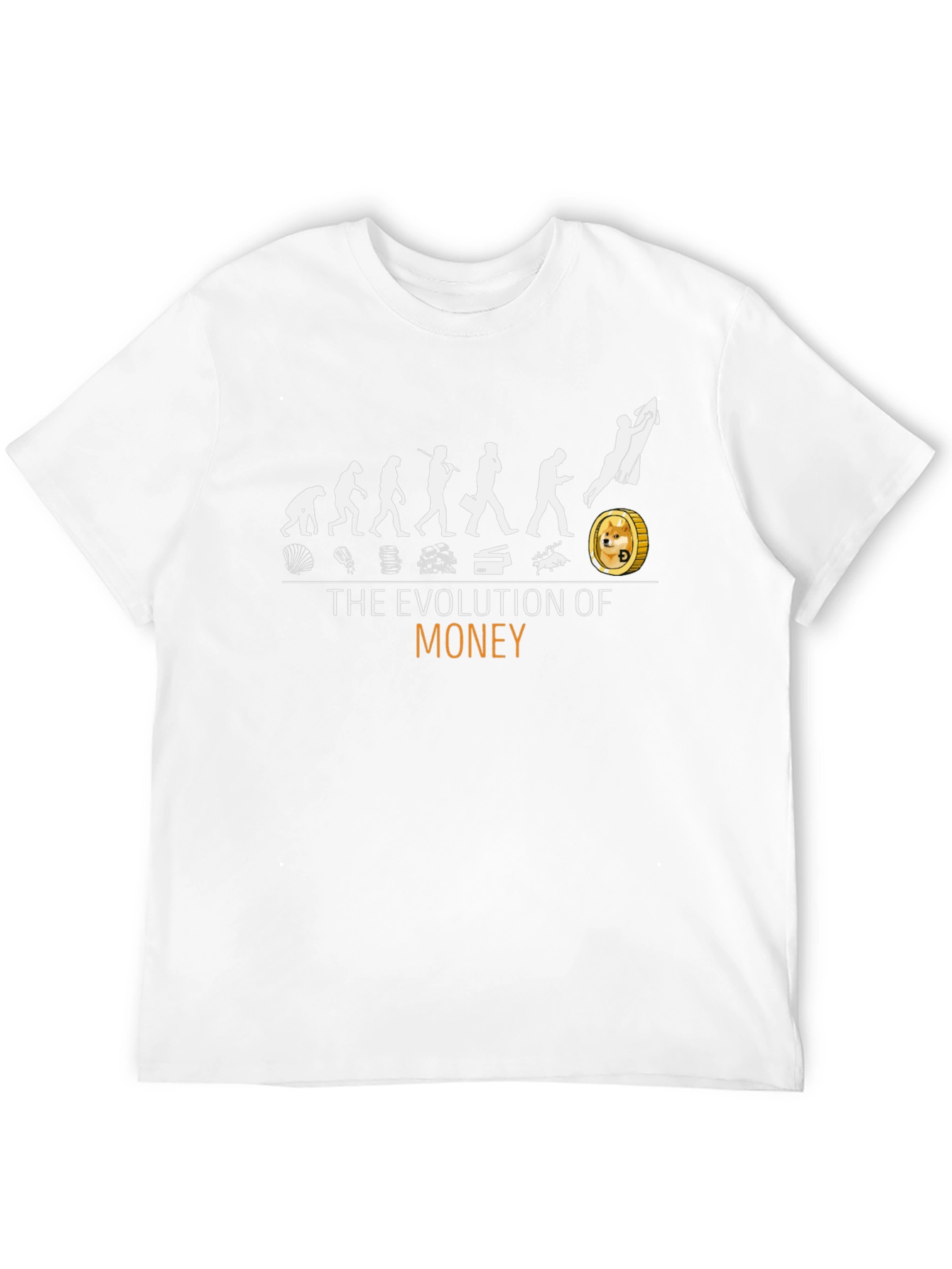 Evolution of Money T-Shirt - Crypto Dogecoin