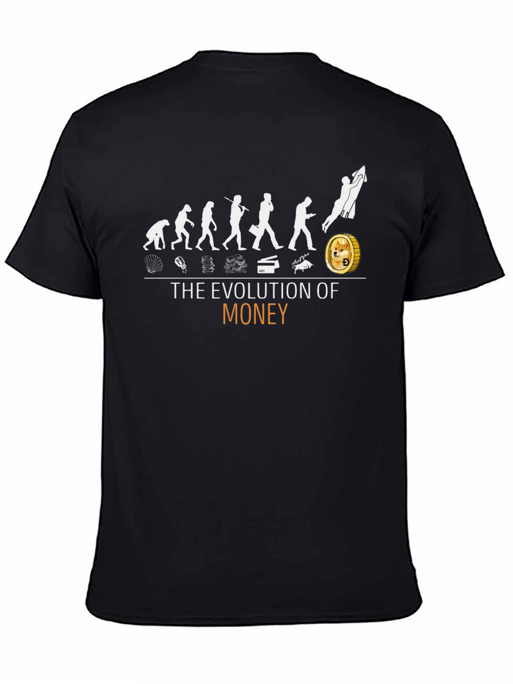 Evolution of Money T-Shirt - Crypto Dogecoin
