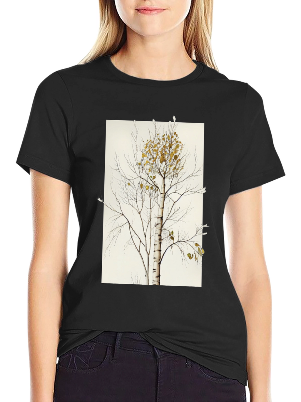 Birch Tree Graphic Tee - Nature Inspired Style