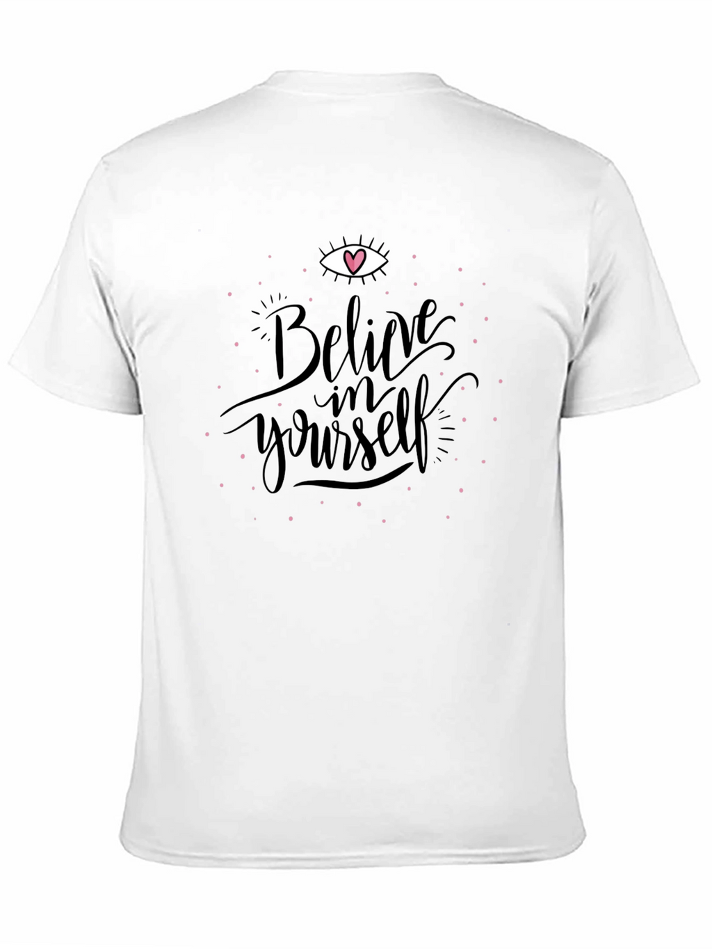 Believe in Yourself Graphic Tee - Black Cotton