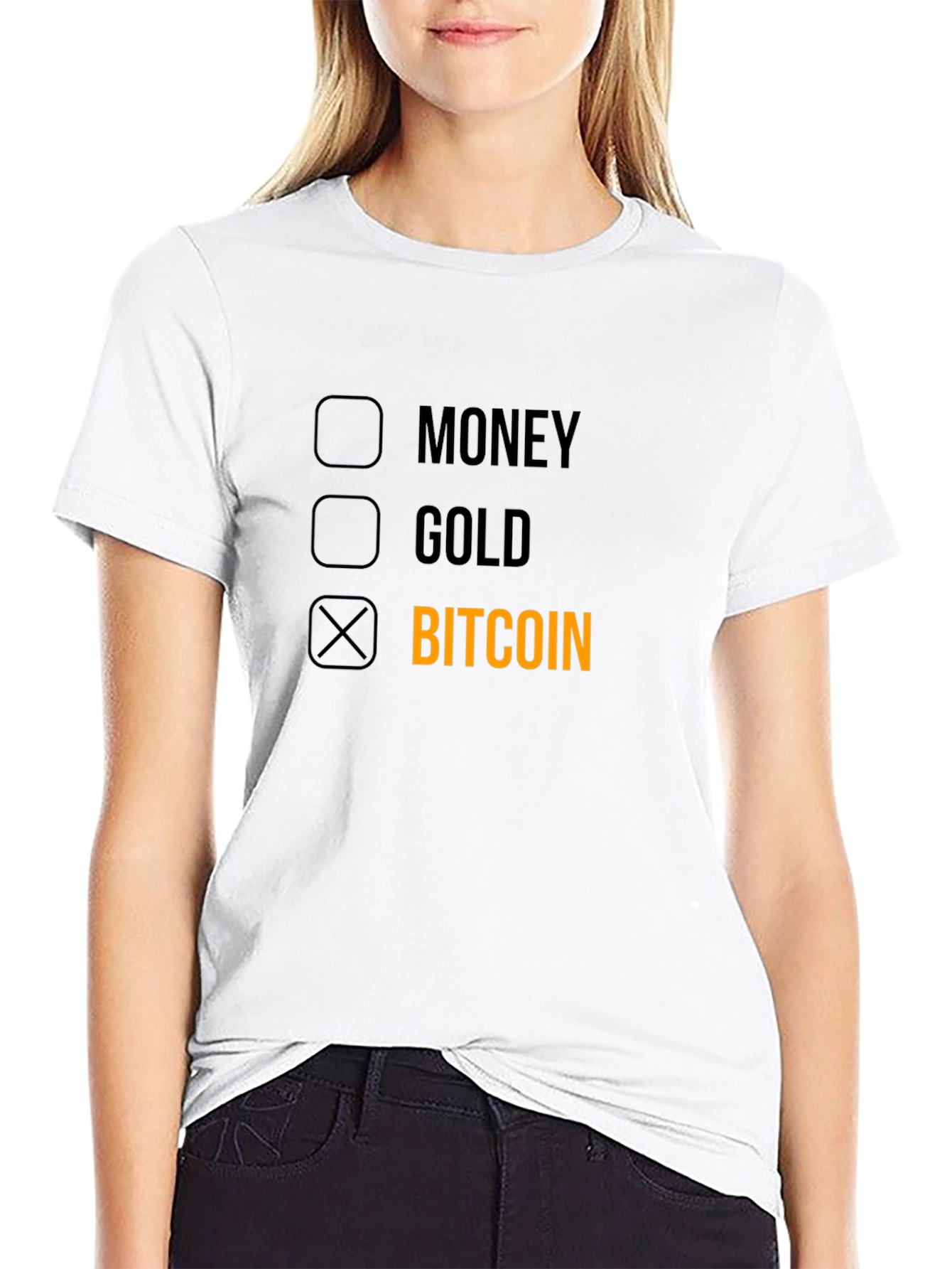 Bitcoin Choice Graphic T-Shirt - Black