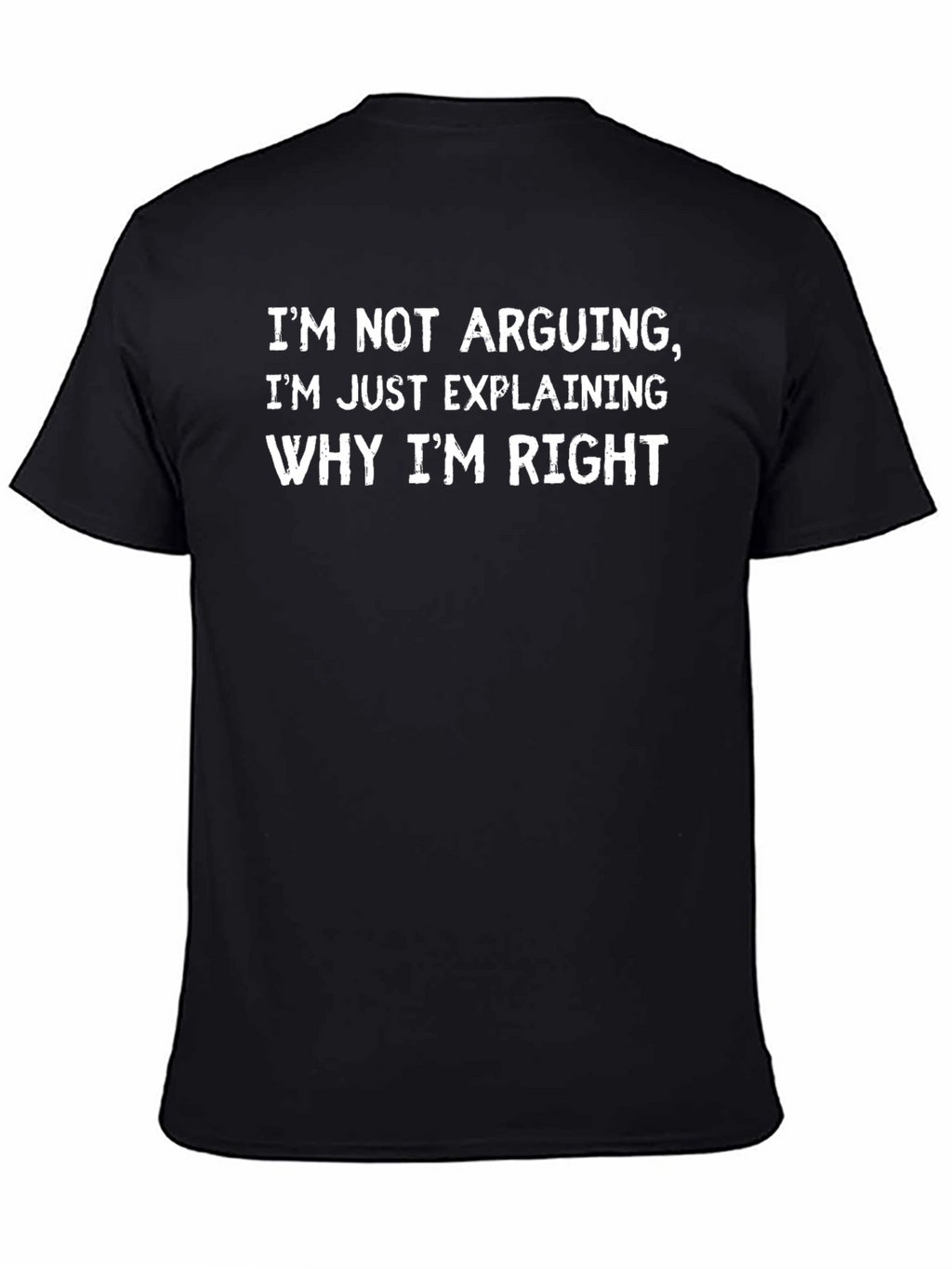 Funny Im Not Arguing Black Graphic T-Shirt