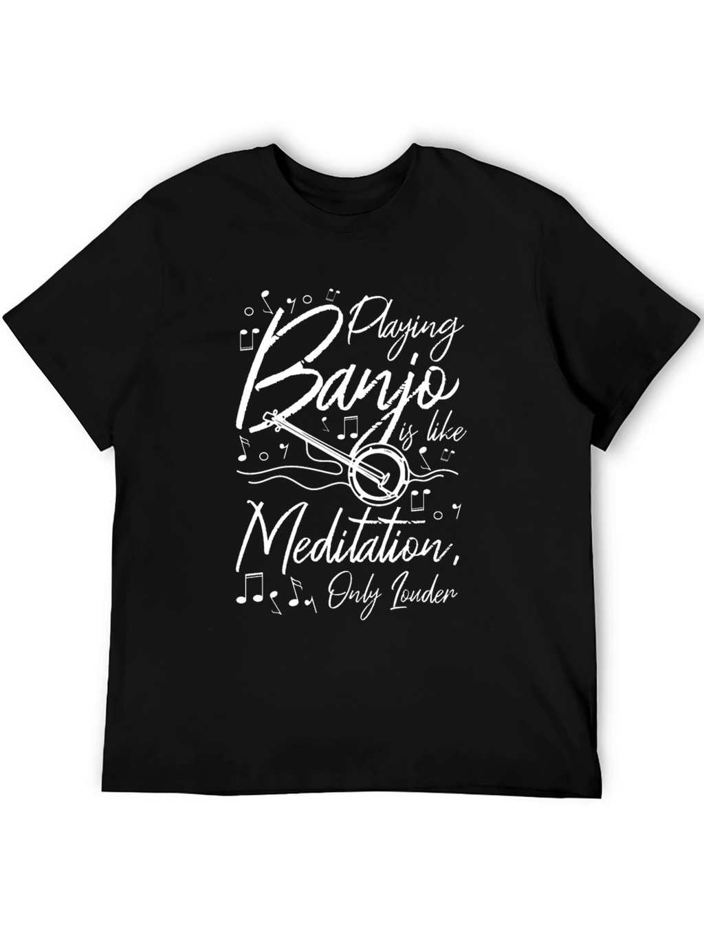 Banjo Meditation Funny Musician T-Shirt
