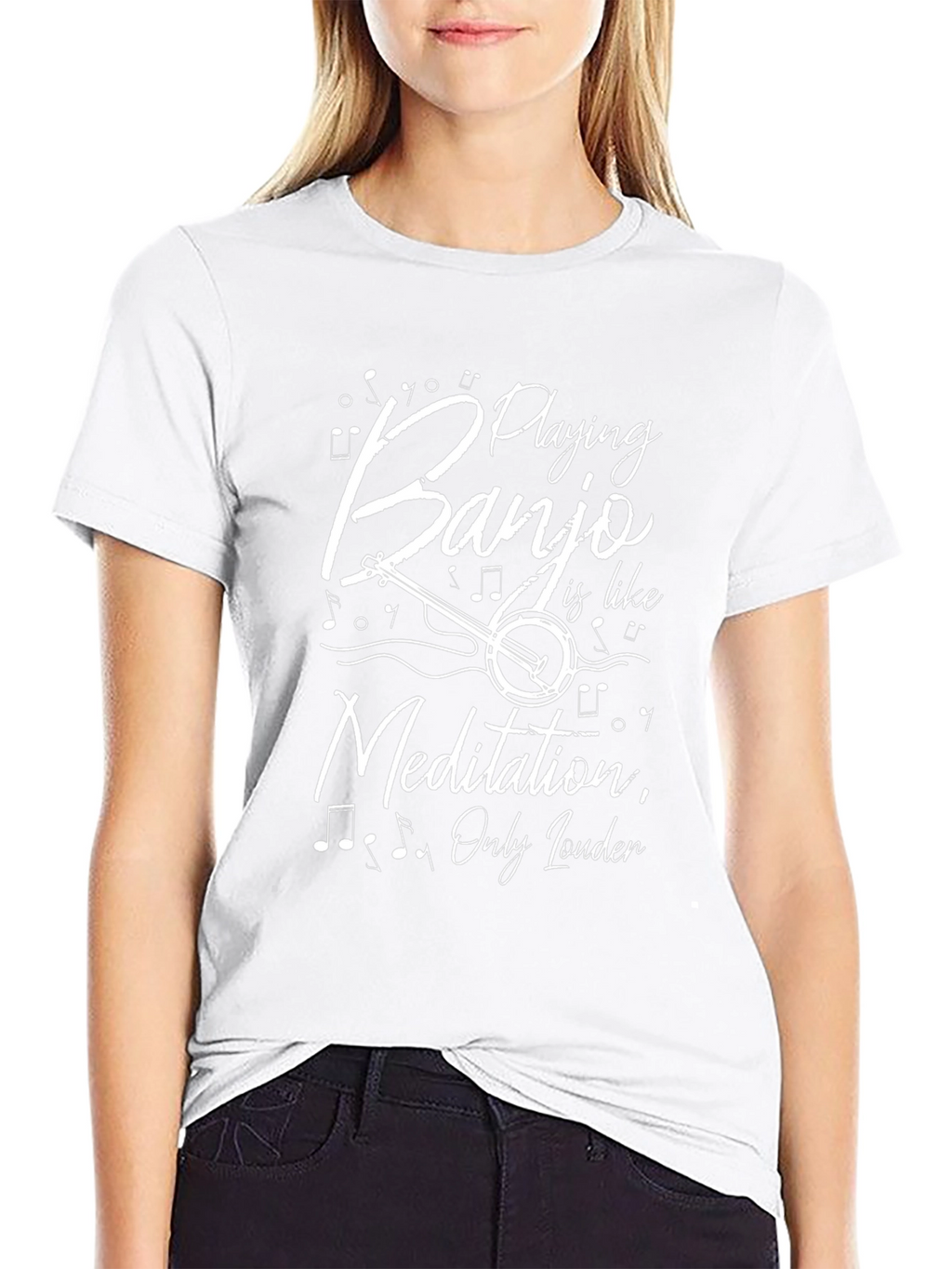 Banjo Meditation Funny Musician T-Shirt