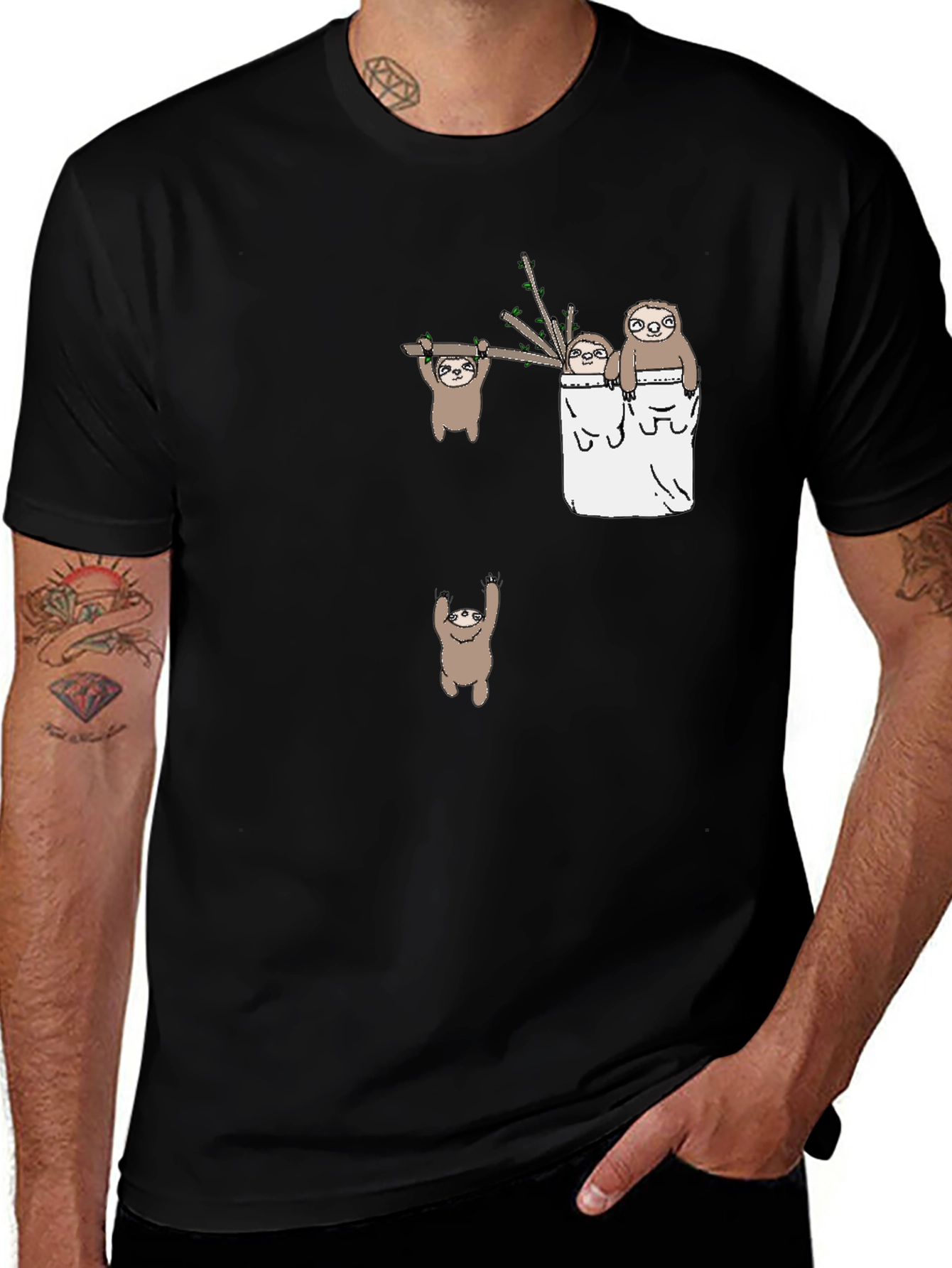Sloth Family T-Shirt - Cute and Casual