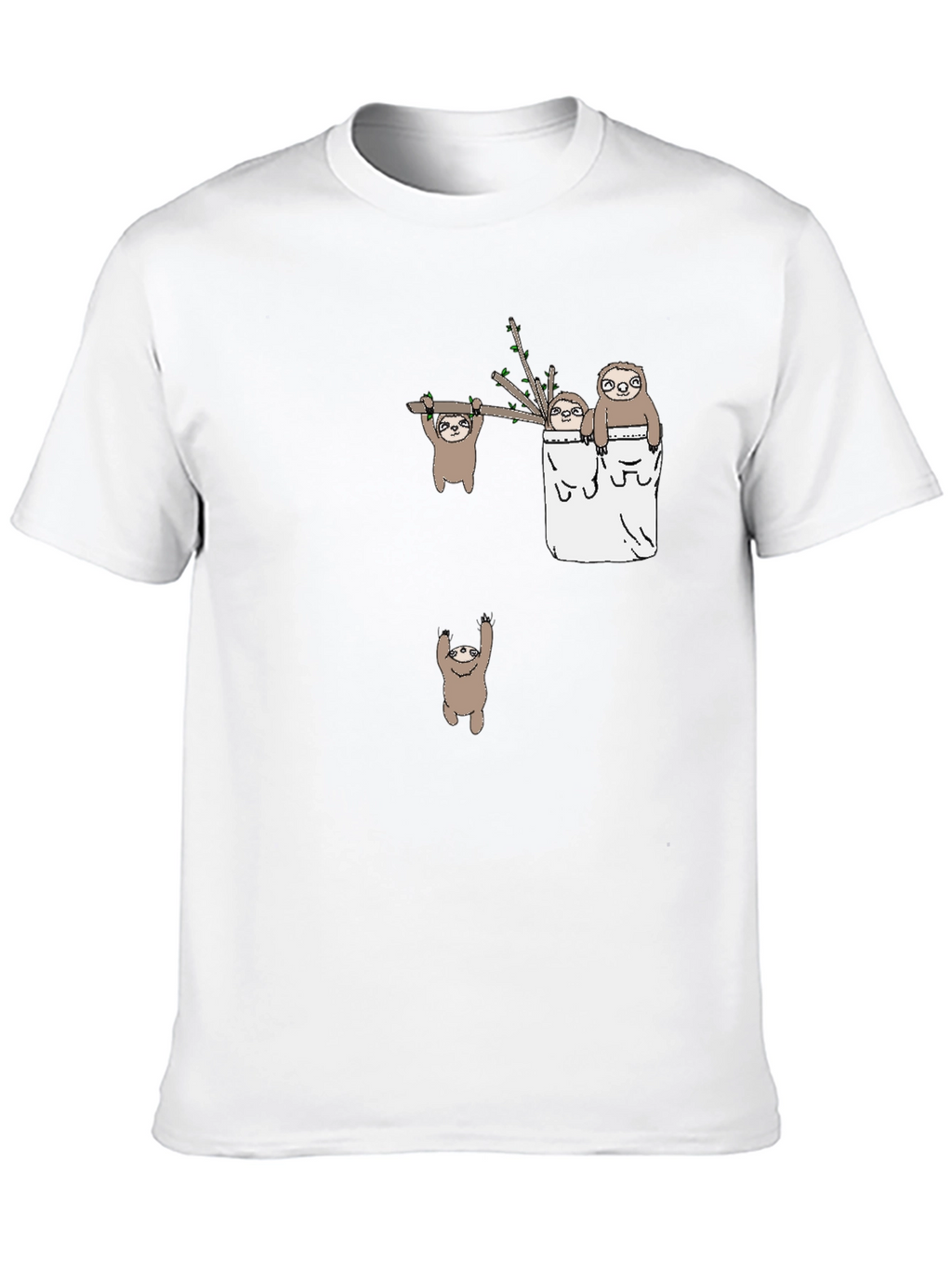 Sloth Family T-Shirt - Cute and Casual