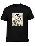 Samurai Photographer Black T-Shirt - Unique Graphic Tee