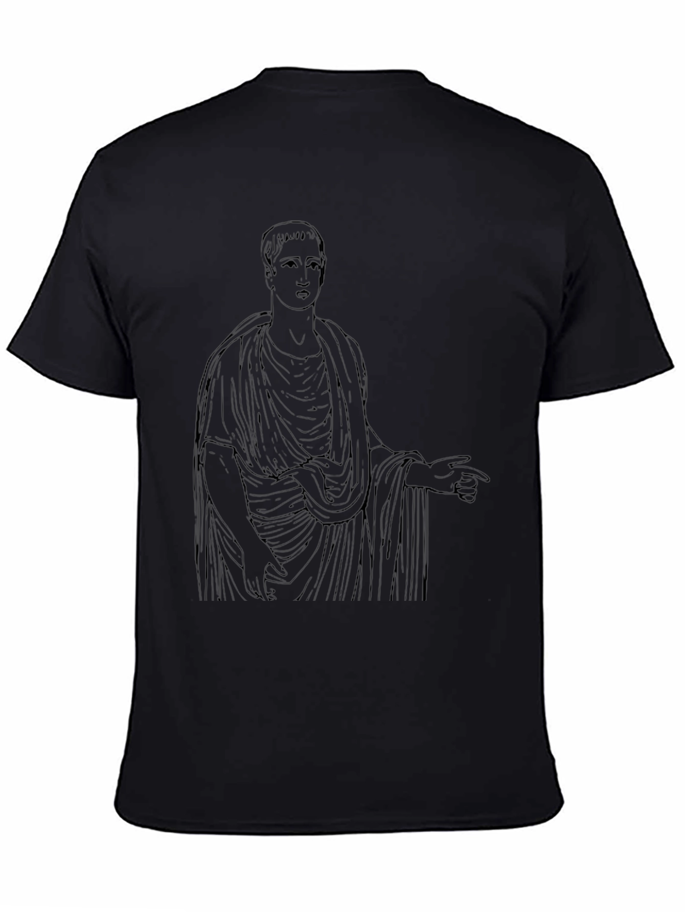 Roman Emperor Graphic Black T-Shirt