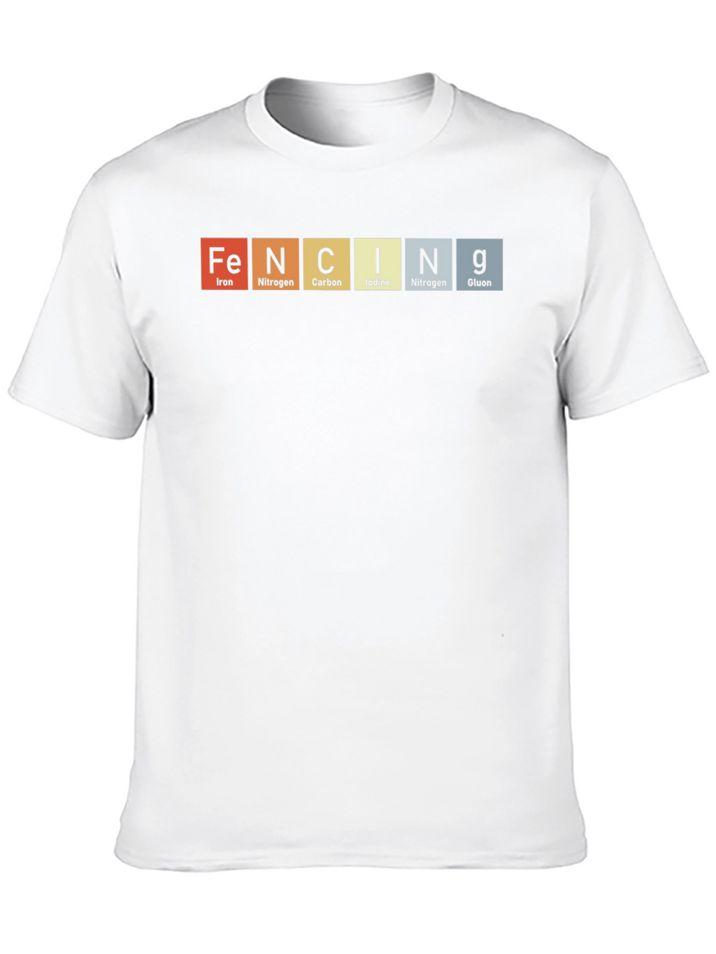 FENCING Elements T-Shirt - Periodic Table Design