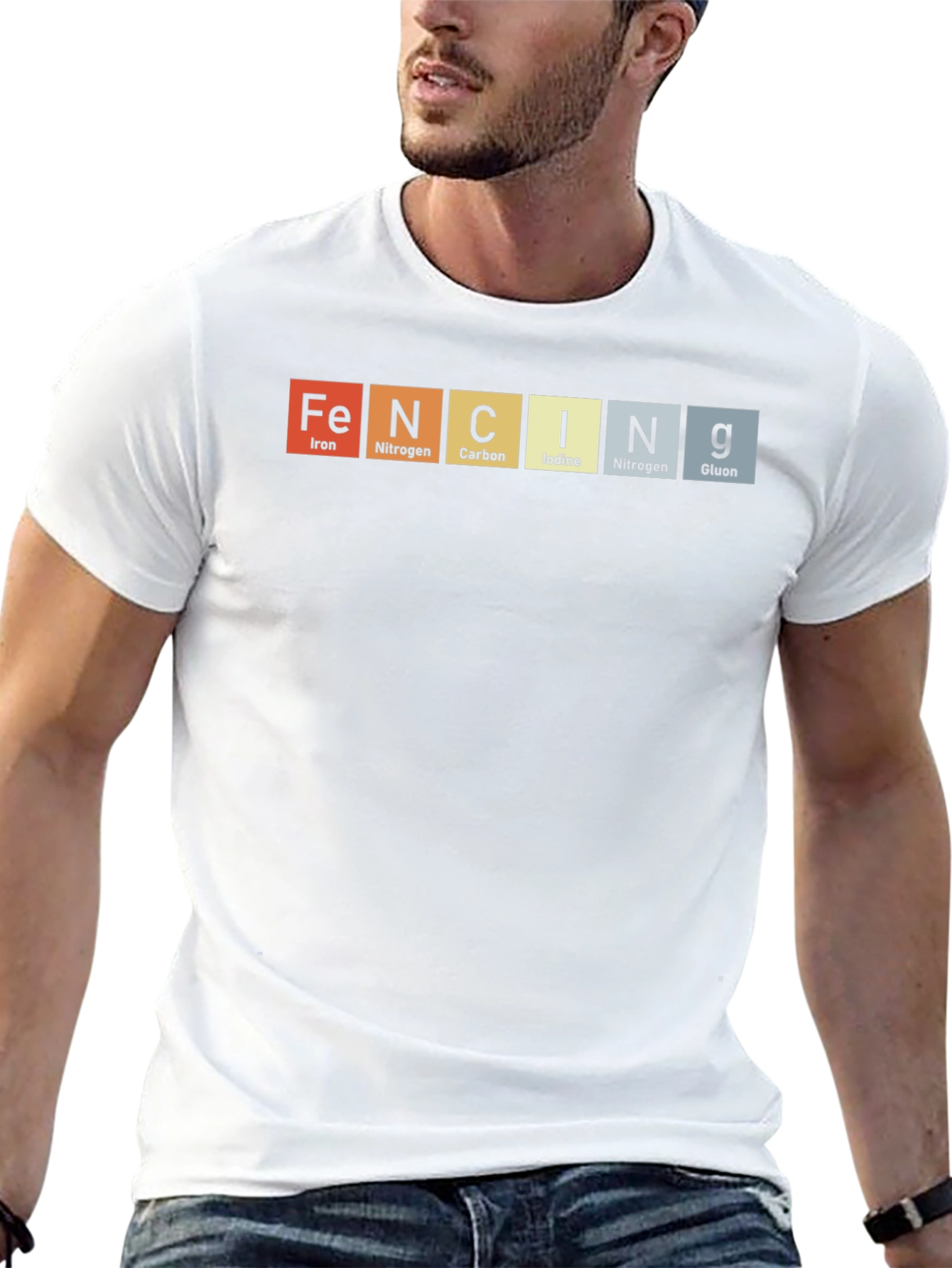 FENCING Elements T-Shirt - Periodic Table Design