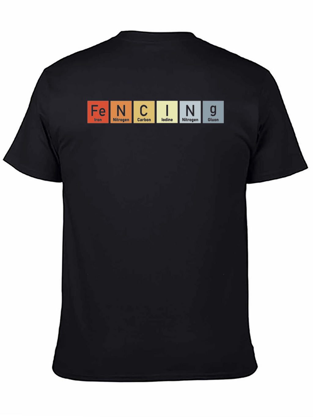 FENCING Elements T-Shirt - Periodic Table Design