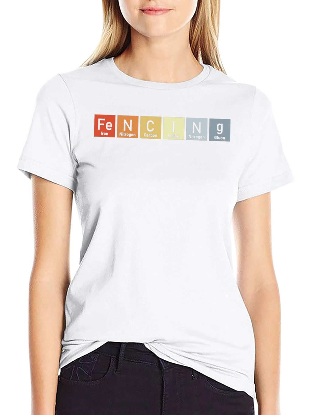 FENCING Elements T-Shirt - Periodic Table Design