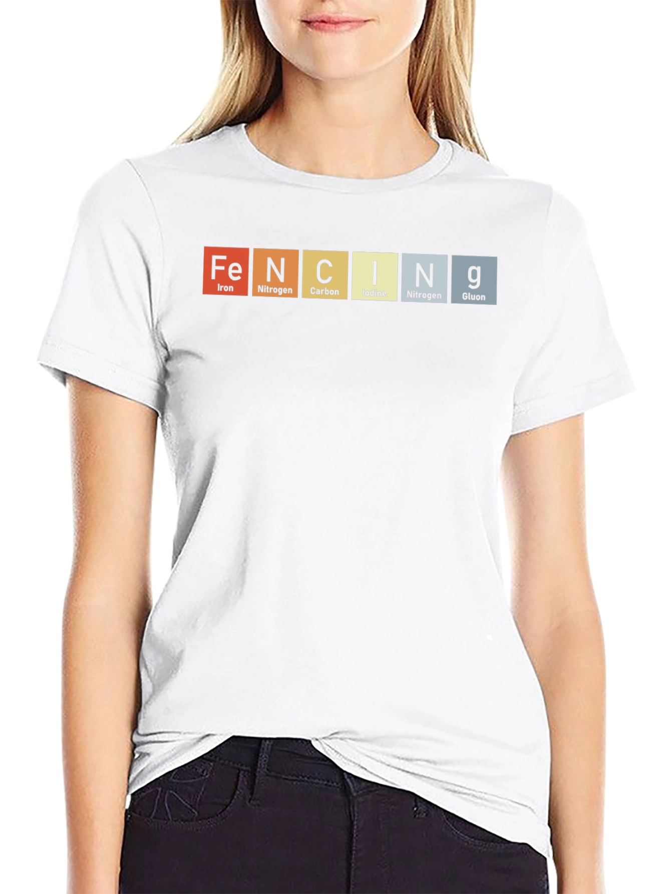 FENCING Elements T-Shirt - Periodic Table Design