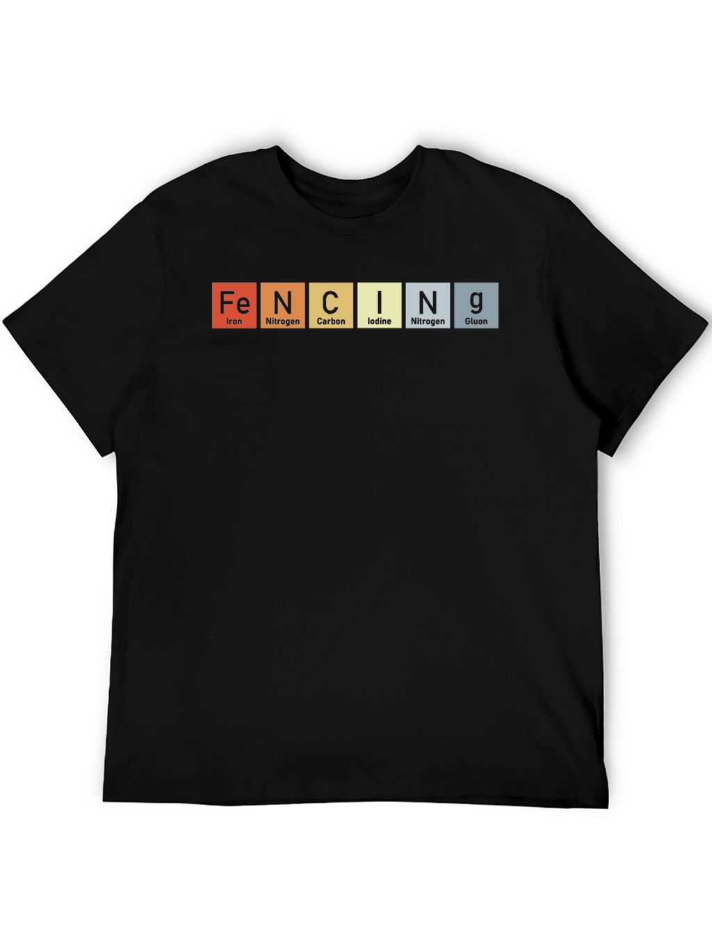 FENCING Elements T-Shirt - Periodic Table Design