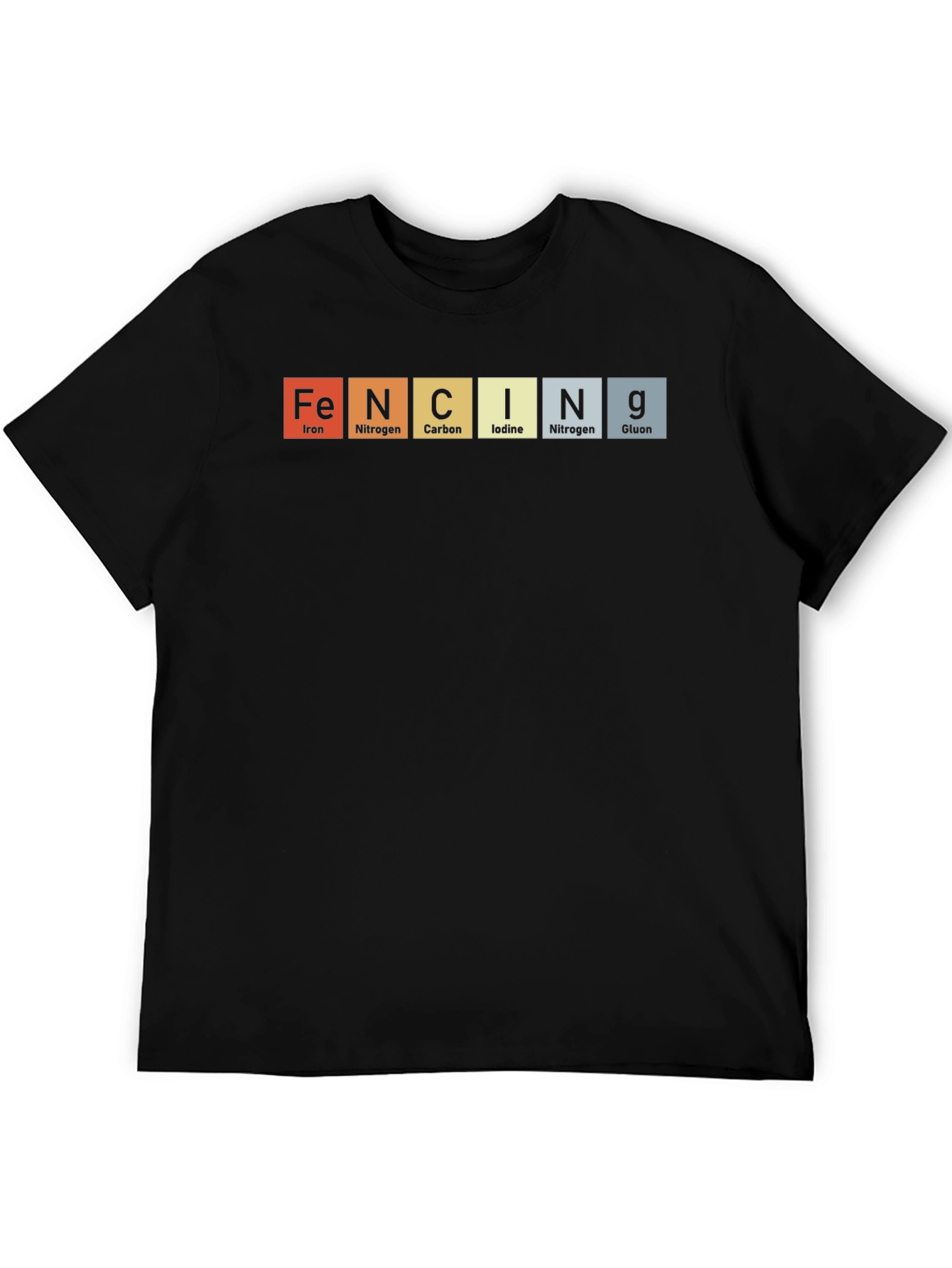 FENCING Elements T-Shirt - Periodic Table Design