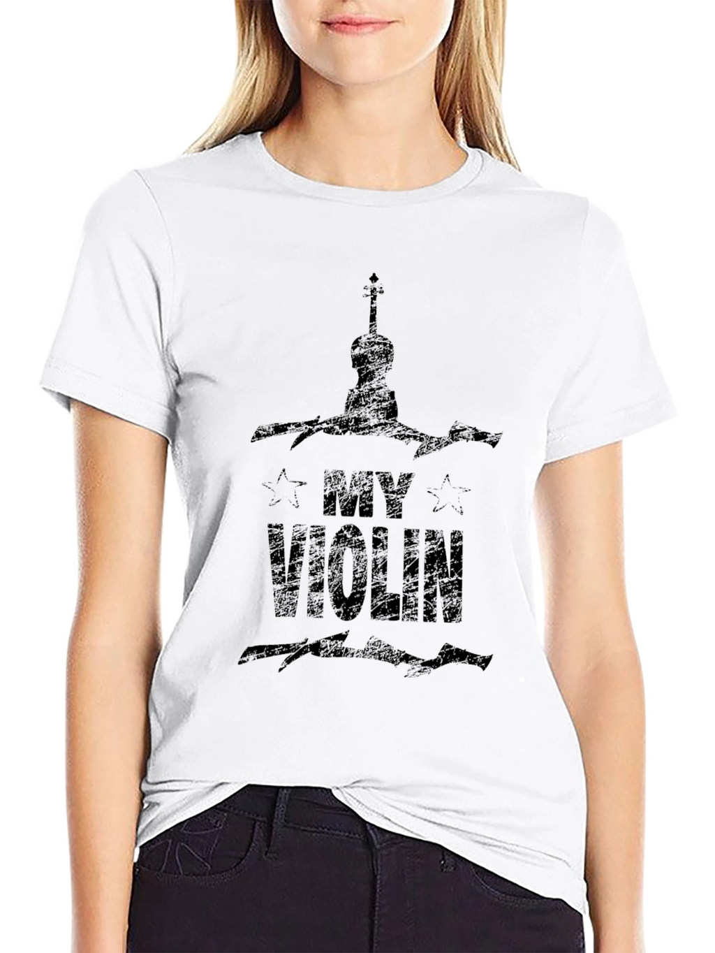 My Violin Black T-Shirt - Music Lover Tee
