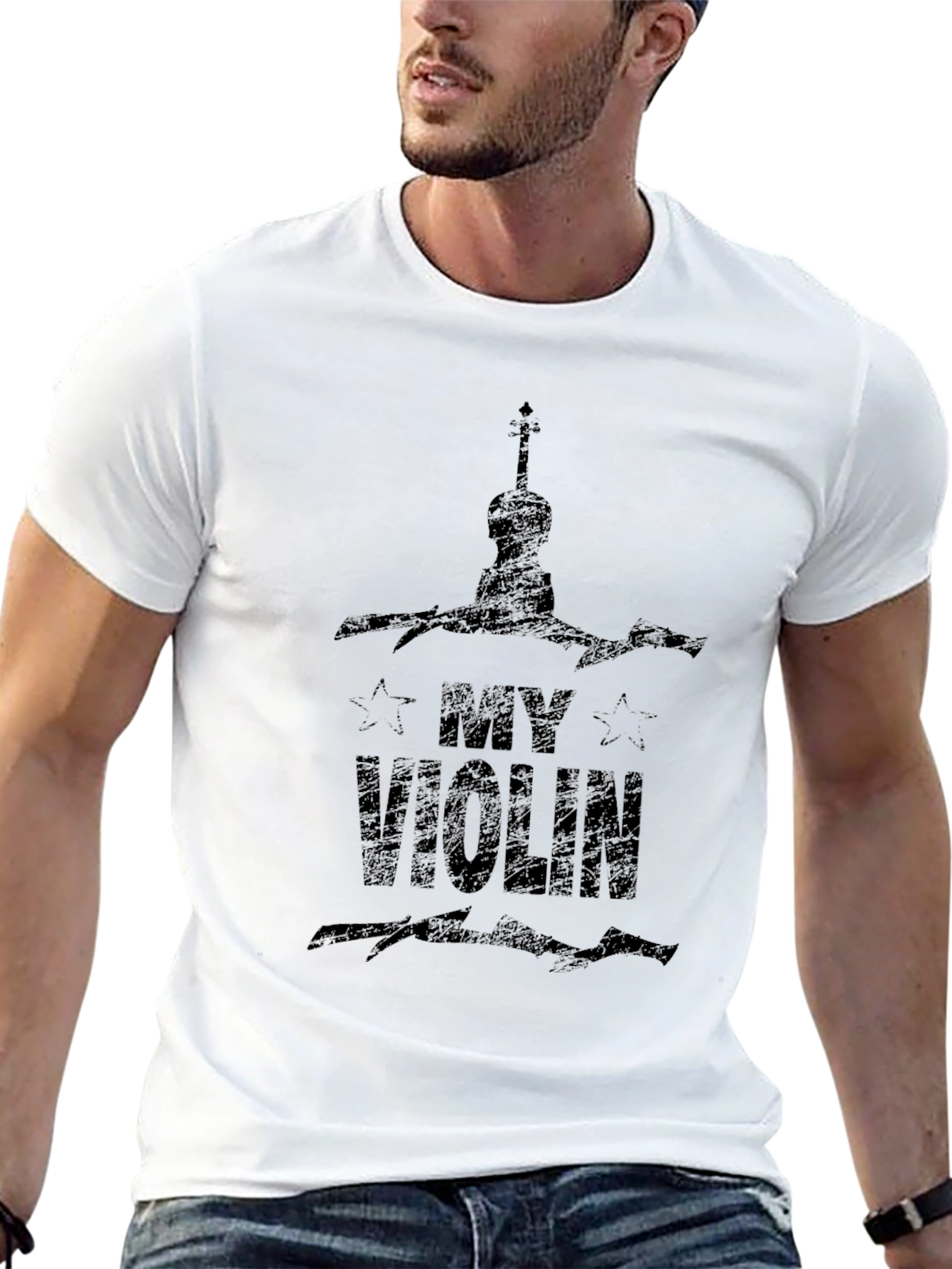 My Violin Black T-Shirt - Music Lover Tee