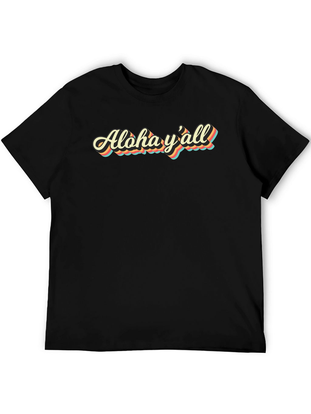 Aloha Yall Graphic Tee - Retro Style T-Shirt