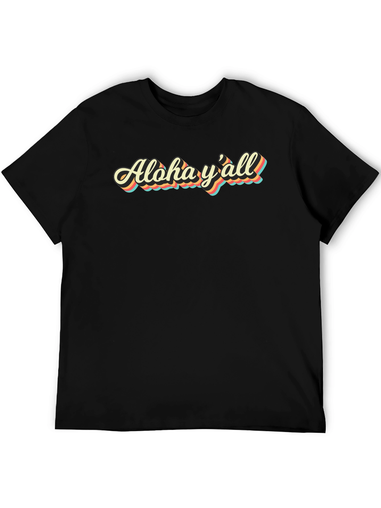 Aloha Yall Graphic Tee - Retro Style T-Shirt