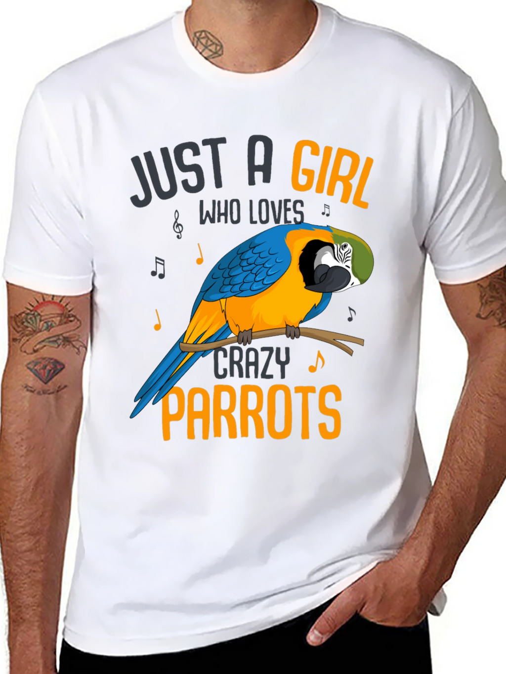 Just a Girl Who Loves Crazy Parrots T-Shirt