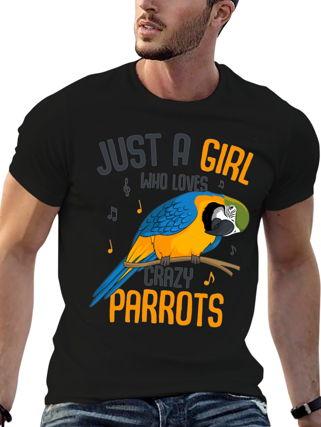 Just a Girl Who Loves Crazy Parrots T-Shirt