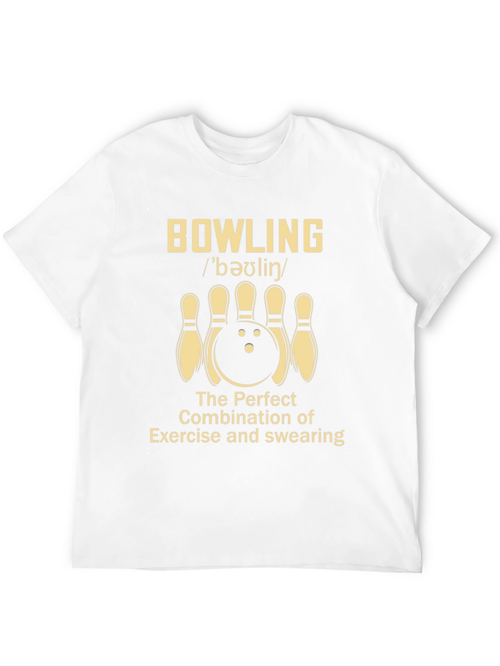 Bowling Exercise & Swearing Graphic Tee