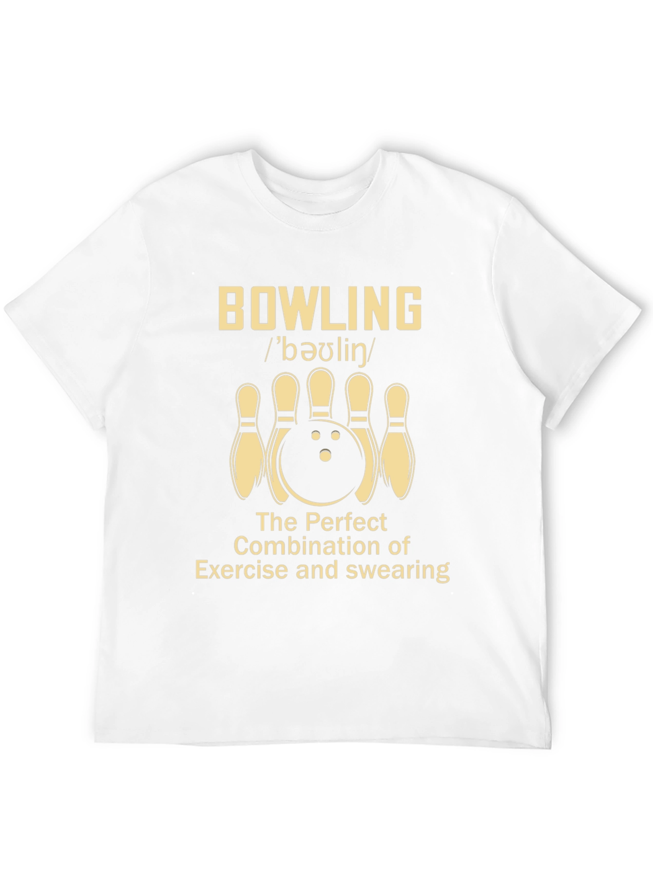Bowling Exercise & Swearing Graphic Tee
