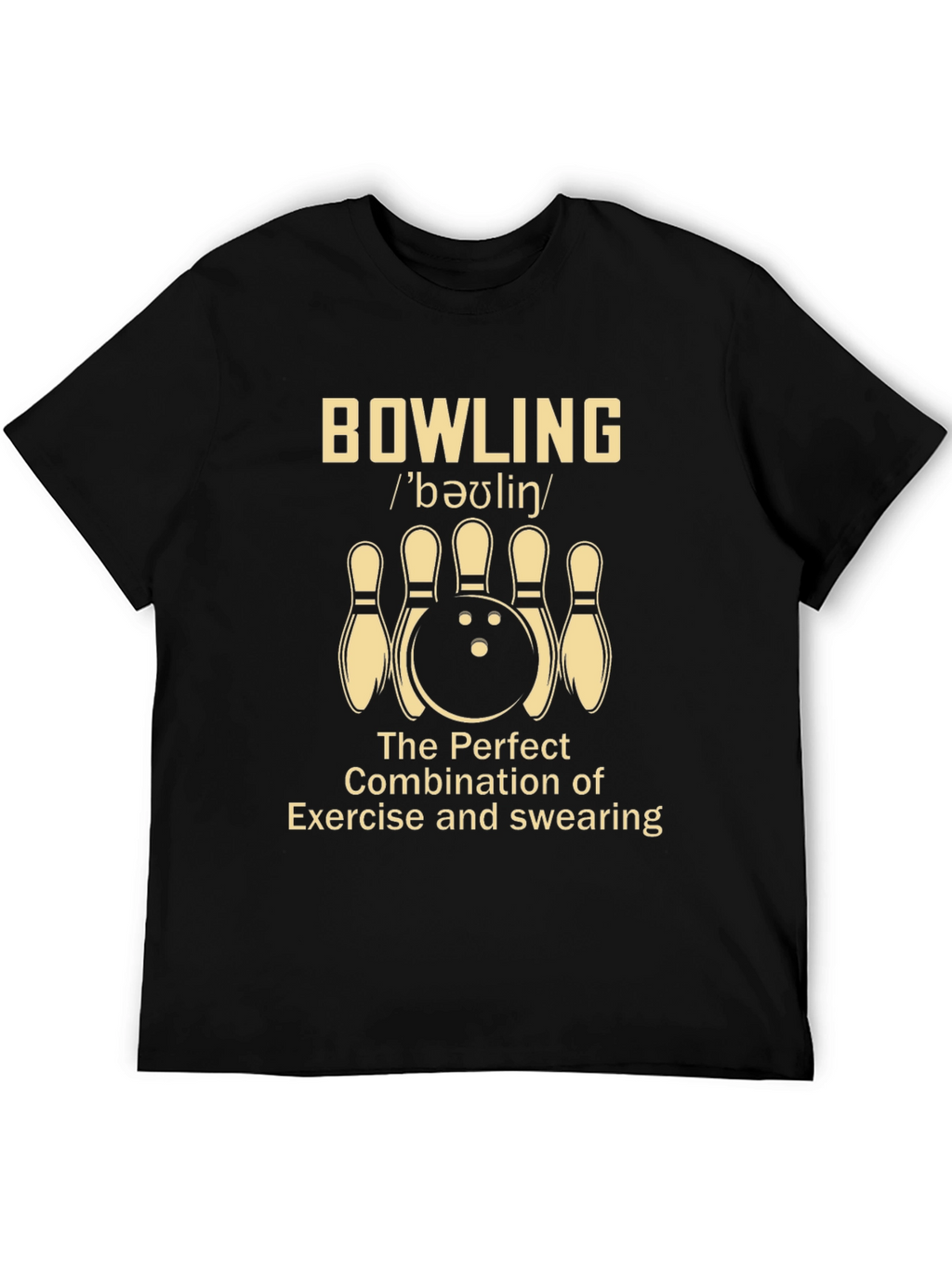 Bowling Exercise & Swearing Graphic Tee