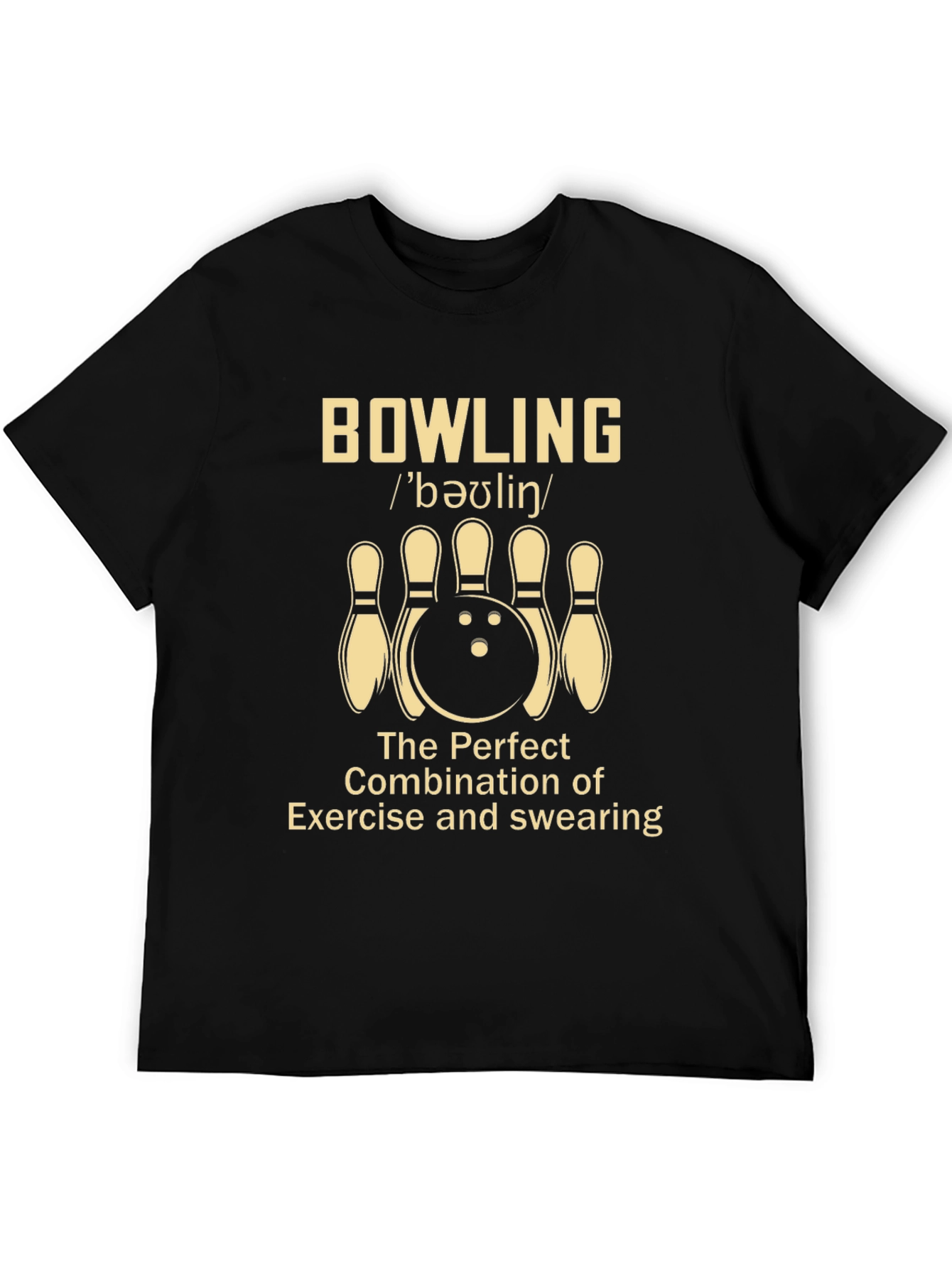 Bowling Exercise & Swearing Graphic Tee