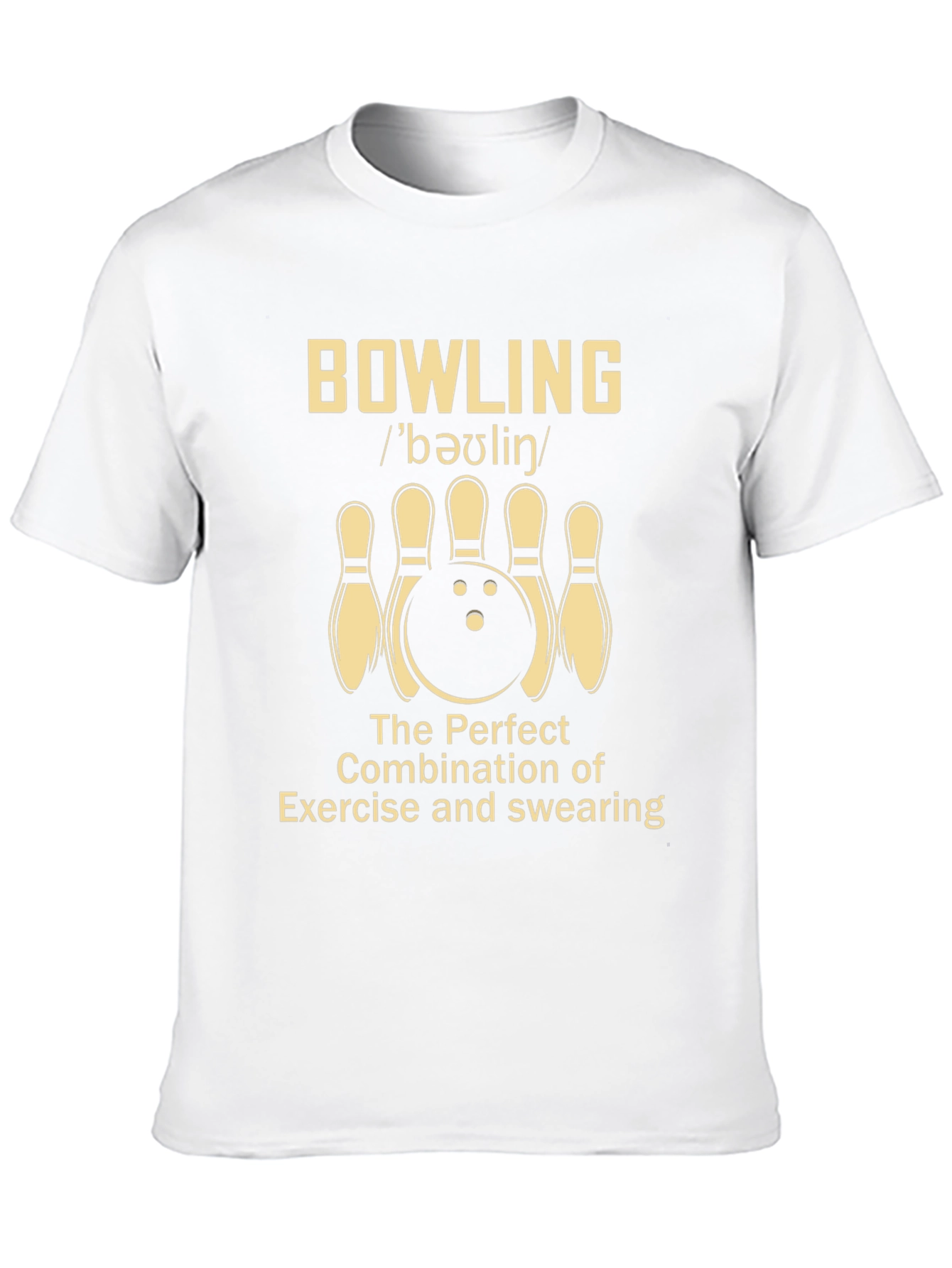 Bowling Exercise & Swearing Graphic Tee