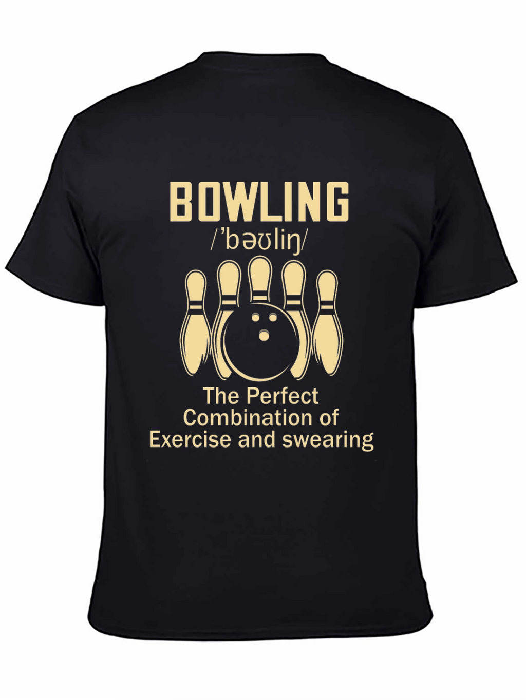 Bowling Exercise & Swearing Graphic Tee